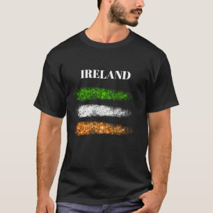 Camiseta *~* Sinalizador de Abstrato simples IRLANDA IRLAND