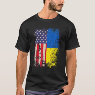 Camiseta Sinalizador de apoio Ucrânia Ukrayina - Gráfico Cu