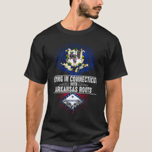 Camiseta Sinalizador de Árvore de Estado Raiz do Connecticu