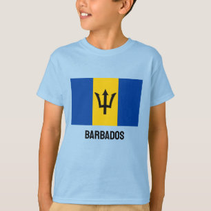 Camiseta Sinalizador de Barbados de Nome e Texto Personaliz