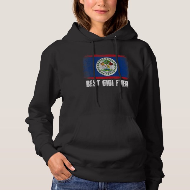 Camiseta Sinalizador de Belize Distante Melhor Gigi Nunca P (Frente)