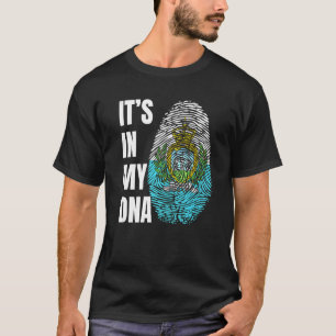 Camiseta Sinalizador de Biometria de DNA Impressão Digital