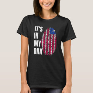 Camiseta Sinalizador de Biometria do DNA de Impressão Digit