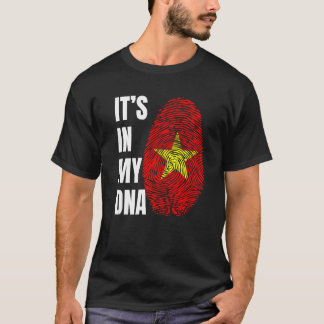 Camiseta Sinalizador de Biometria do DNA de impressões digi