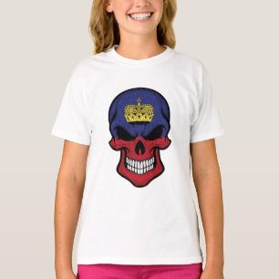 Camiseta Sinalizador de Caveira de Sorriso do Liechtenstein