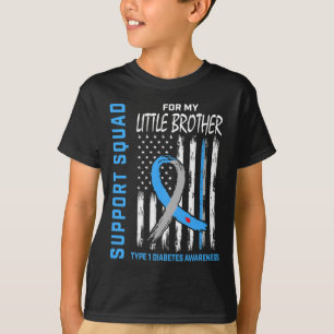 Camiseta Sinalizador de consciência T1d Diabetes do pequeno