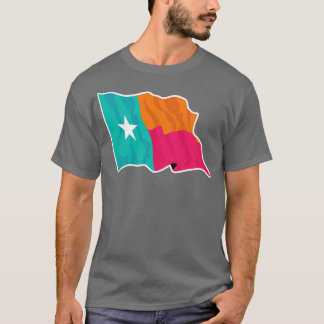 Camiseta Sinalizador de Cor Texas Lone