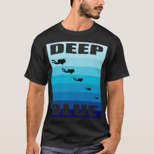 Camiseta Sinalizador de Desativação do Disco Azul Profundo