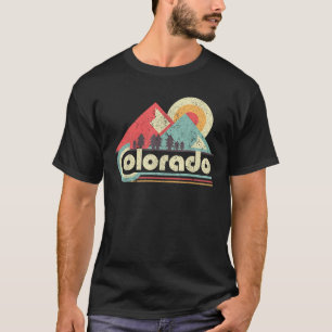 Camiseta Sinalizador de Distorção da Vintage no Estado do C