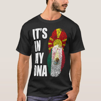 Camiseta Sinalizador De DNA Do Patrimônio Misturado Macedôn