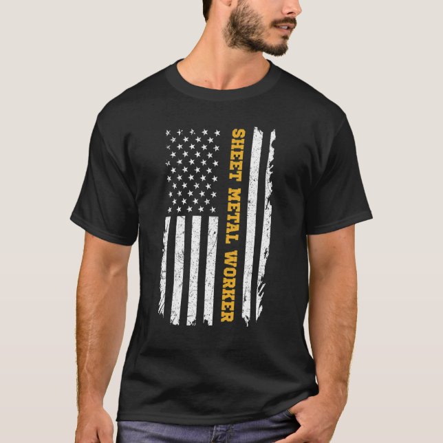 Camiseta Sinalizador de Empregadores de Metal nos (Frente)