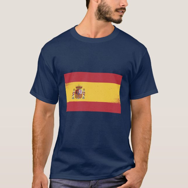Camiseta Sinalizador de espanha (Frente)