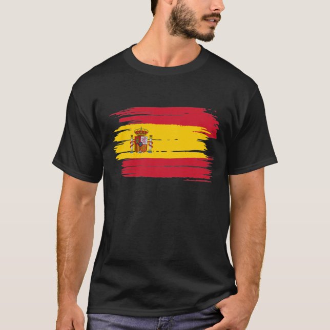 Camiseta Sinalizador de Espanha de Brushaft (Frente)