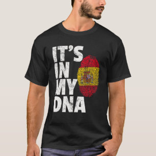 Camiseta Sinalizador de Espanha Espanhol Está no meu DNA N