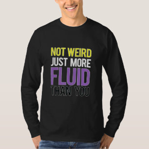Camiseta Sinalizador de Fluido de Gênero Enby Genderqueer N