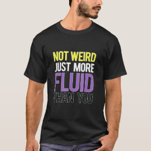 Camiseta Sinalizador de Fluido de Gênero Enby Genderqueer N
