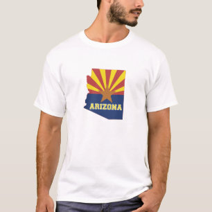 Camiseta Sinalizador de Forma de Estado de Arizona