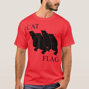Camiseta Sinalizador de Gato Funny Black 