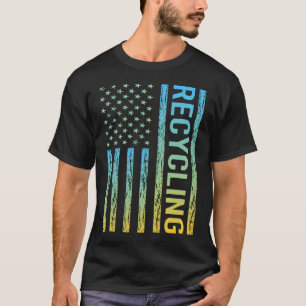 Camiseta Sinalizador de gradiente 01 Reciclar do Reciclagem