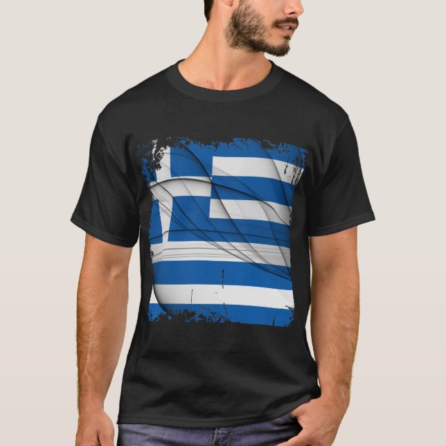 Camiseta Sinalizador de grécia (Frente)