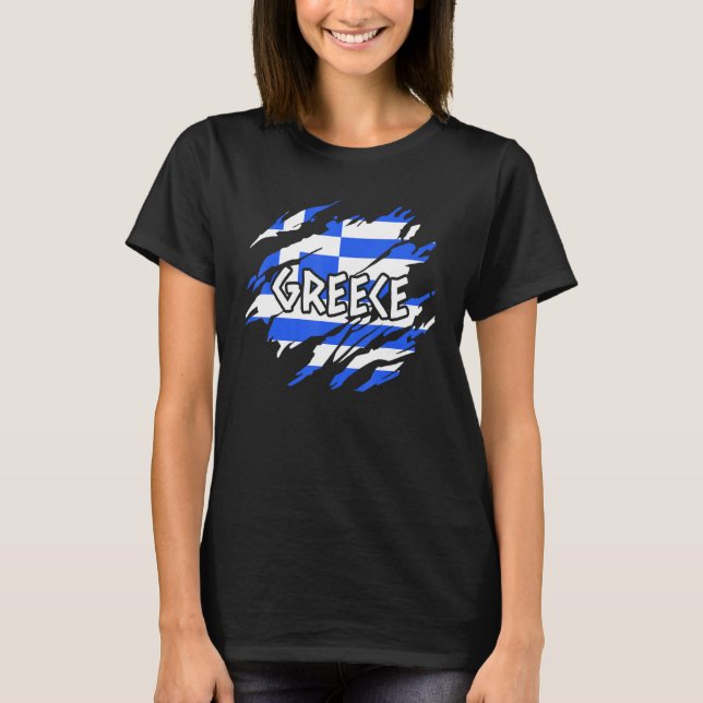 Camiseta sinalizador de grécia (Frente)