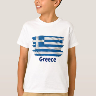 Camiseta Sinalizador de grécia para Crianças