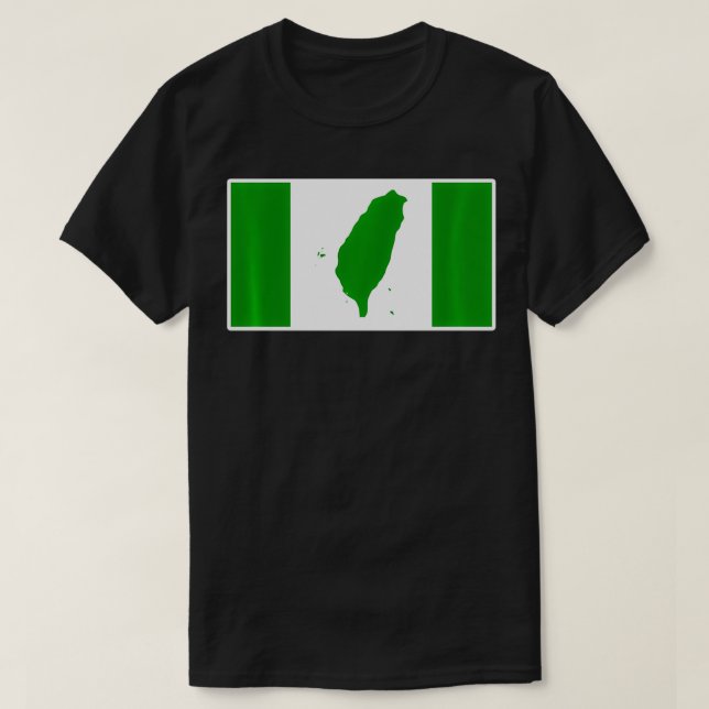 Camiseta Sinalizador de Independência de Taiwan (Frente do Design)