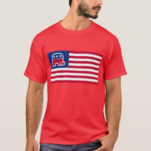 Camiseta Sinalizador de Logotipo de Elefante GOP