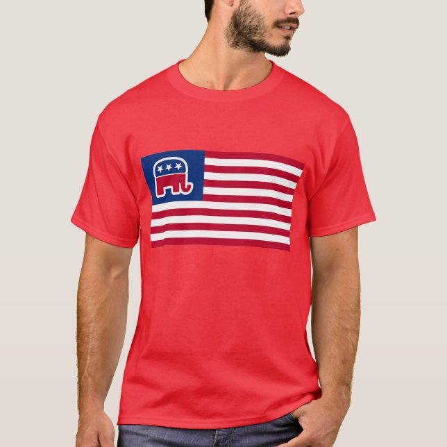 Camiseta Sinalizador de Logotipo de Elefante GOP (Frente)