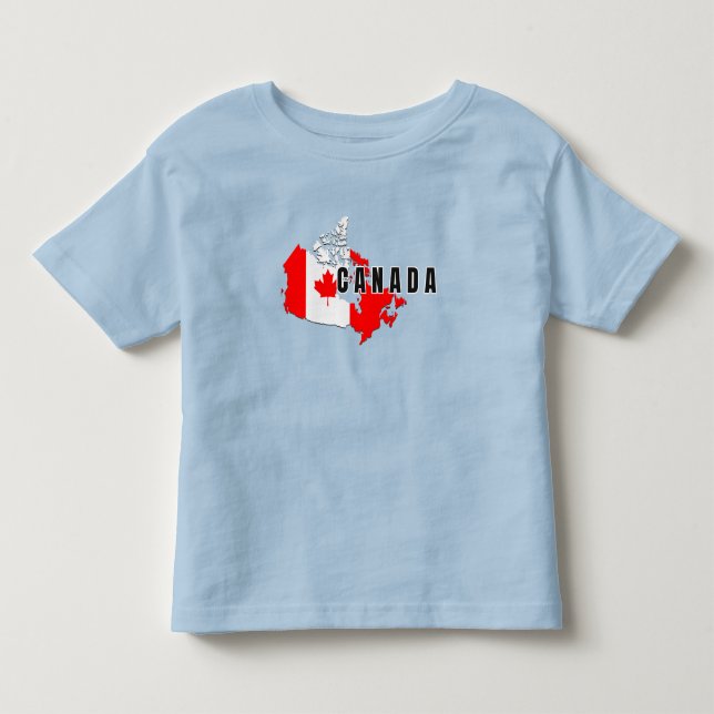 Camiseta Sinalizador de mapa de script canadense simples mo (Frente)