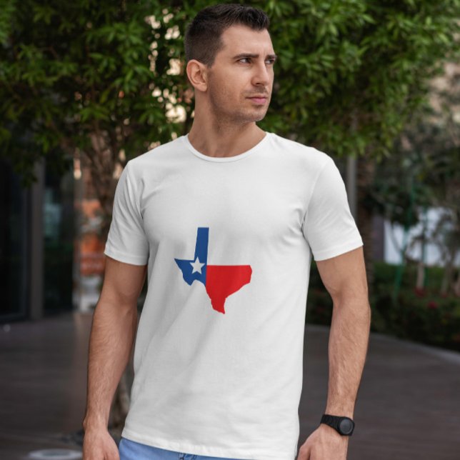 Camiseta Sinalizador de Mapa do Texas (Criador carregado)