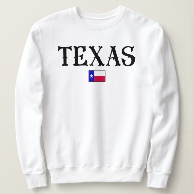 Camiseta Sinalizador de Mapa Estatal do Texas EUA (Frente do Design)