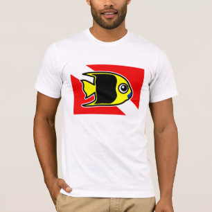 Camiseta Sinalizador de Mergulho de Beleza do Rock de Carto