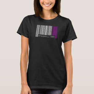 Camiseta Sinalizador de Orgulho Asexual 1969 Código de Barr