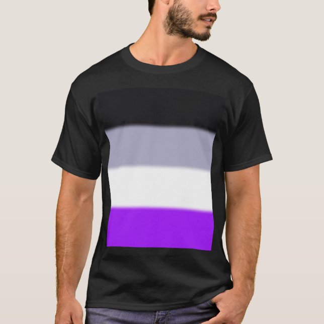 Camiseta Sinalizador de Orgulho Asexual de Queda (Frente)