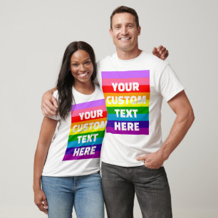 Camiseta Sinalizador de Orgulho LGBTQ+ de 9 faixas O Arco-Í