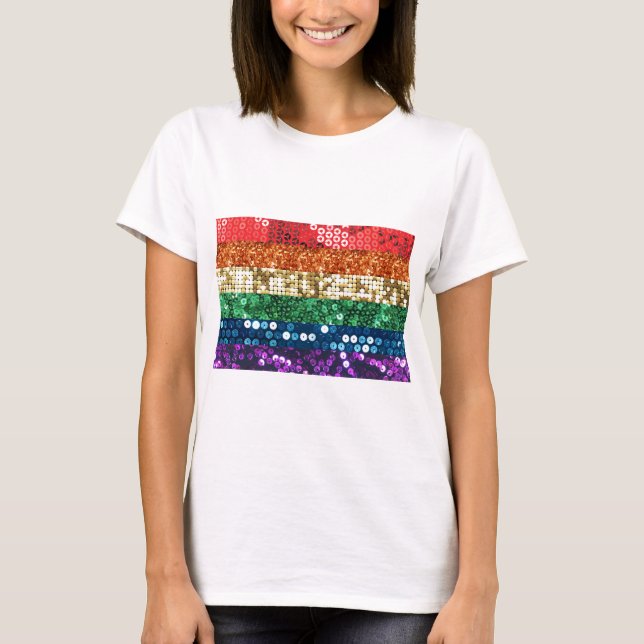 Camiseta sinalizador de orgulho sequencial (Frente)
