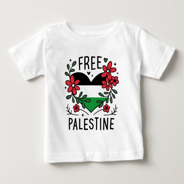 Camiseta Sinalizador de palestina livre (Frente)