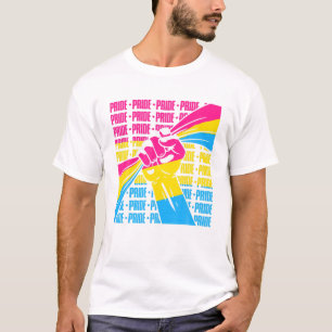 Camiseta Sinalizador de Pansexualidade do Orgulho Pansexual