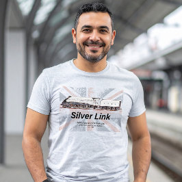 Camiseta Sinalizador de perfil de locomotiva LNER de Link P