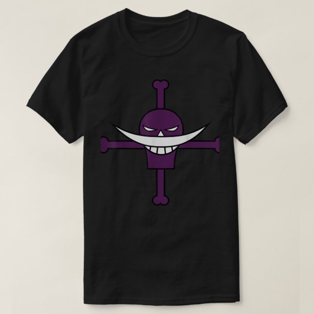 Camiseta Sinalizador de Piratas de Barba Branca (Frente do Design)