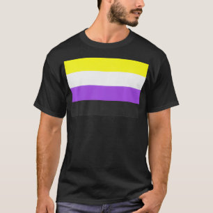 Camiseta Sinalizador de Prioridade Não-Binário Premium