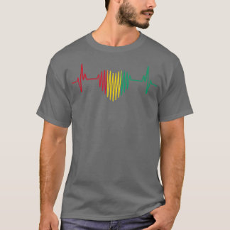 Camiseta Sinalizador de pulsação Design Guiné