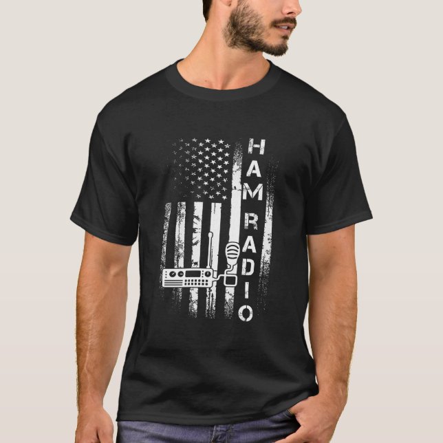 Camiseta Sinalizador de Rádio Amateur Ham (Frente)