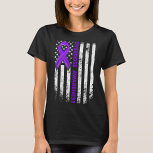 Camiseta Sinalizador de Sensibilização Recuperação de Vício