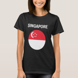 Camiseta Sinalizador de Singapura Moderno