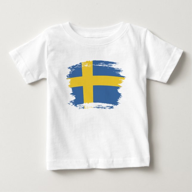 Camiseta sinalizador de suecia (Frente)
