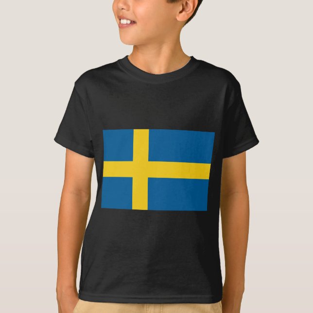 Camiseta sinalizador de suecia (Frente)