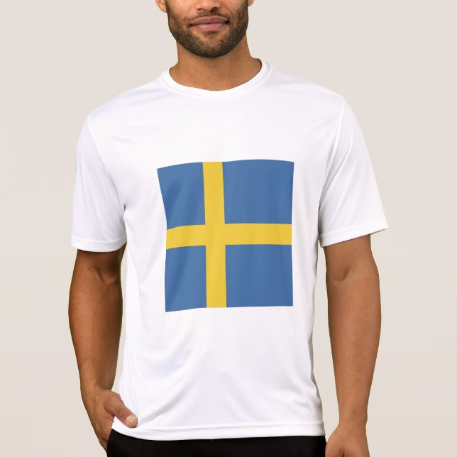 Camiseta sinalizador de suecia (Frente)