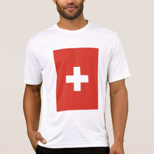 Camiseta sinalizador de suiça